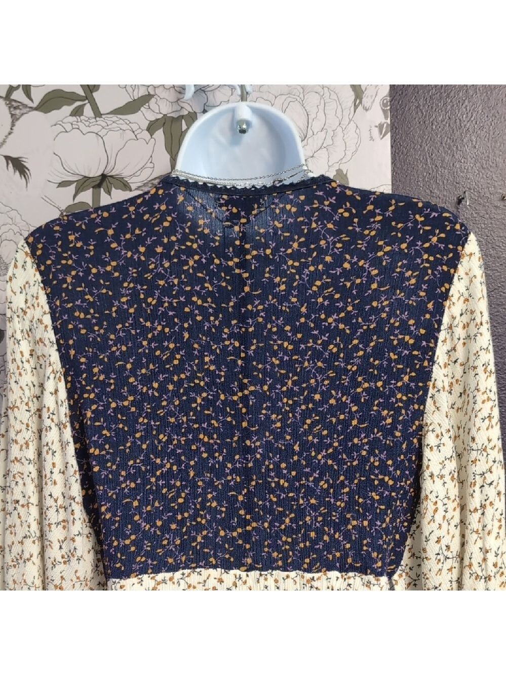 Anama Blue and Cream Patterned Tunic - Picture 9 of 9